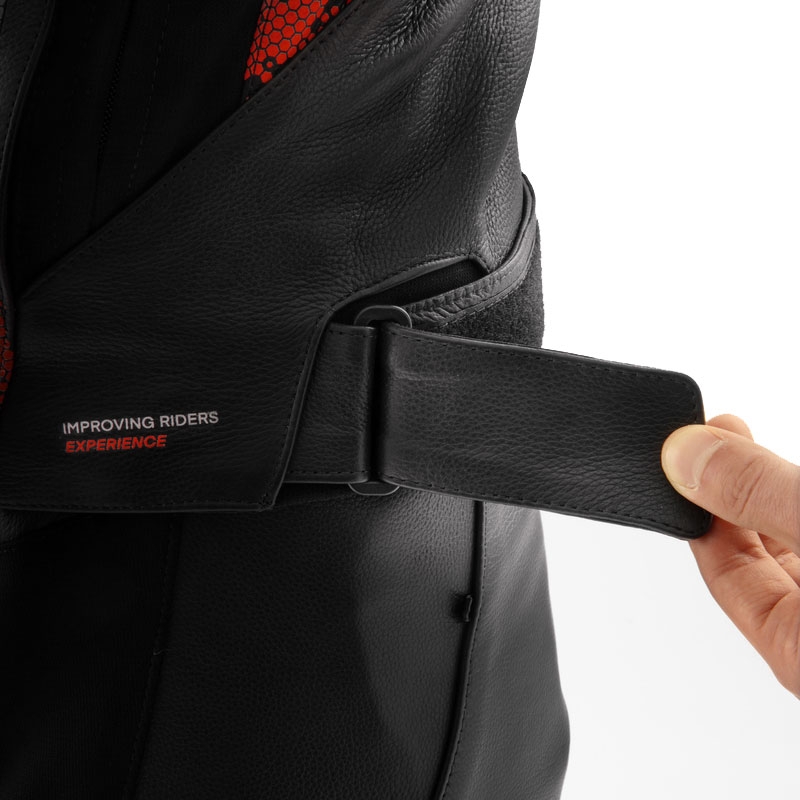 Motorrad-Lederjacke Rebelhorn Veloce schwarz-camorot