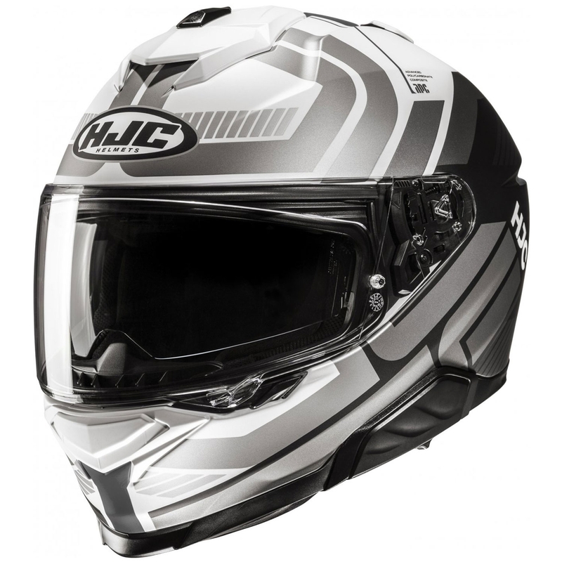 HJC i71 Viz MC5 Grau-Weiß-Schwarz Integraler Motorradhelm