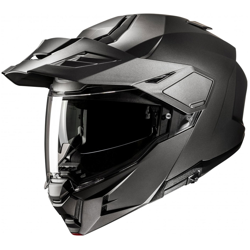 HJC i80 Solid Semi Flat Klapphelm für Motorrad, Titan