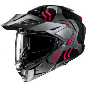 Klappbarer Motorradhelm HJC i80 Velly MC1 schwarz-rot