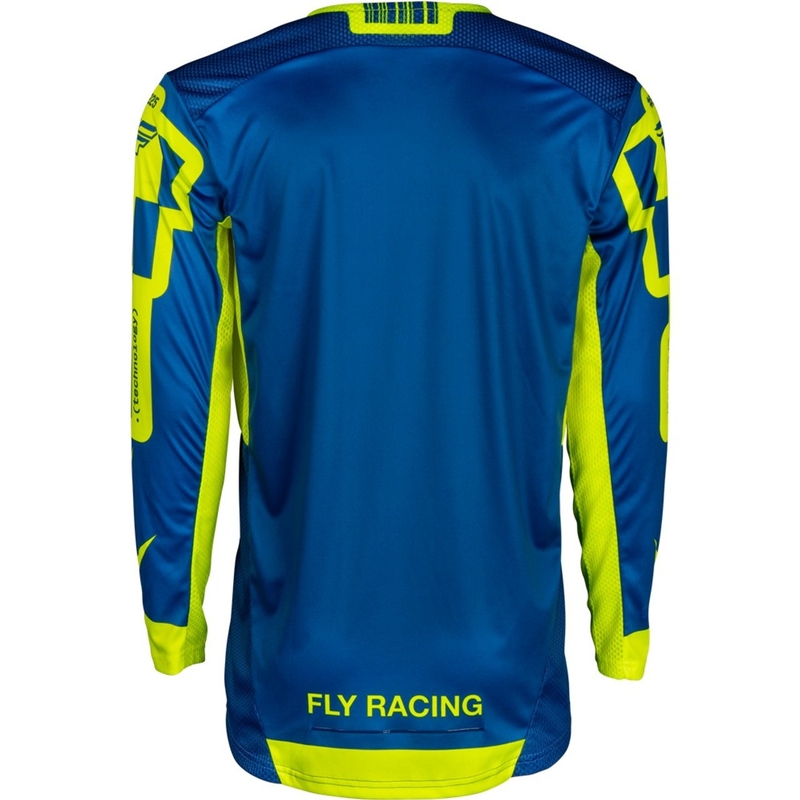 Motocross-Trikot FLY Racing Lite Lancer blau-fluo gelb