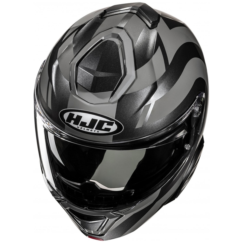 Klappbarer Motorradhelm HJC i91 Arven MC5 grau-schwarz