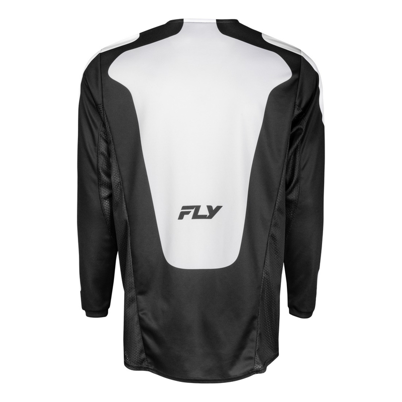 Motocross-Trikot FLY Racing Kinetic Sym schwarz-weiß