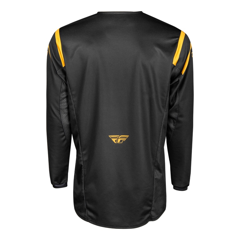 Motocross-Trikot FLY Racing Kinetic Center schwarz und gold