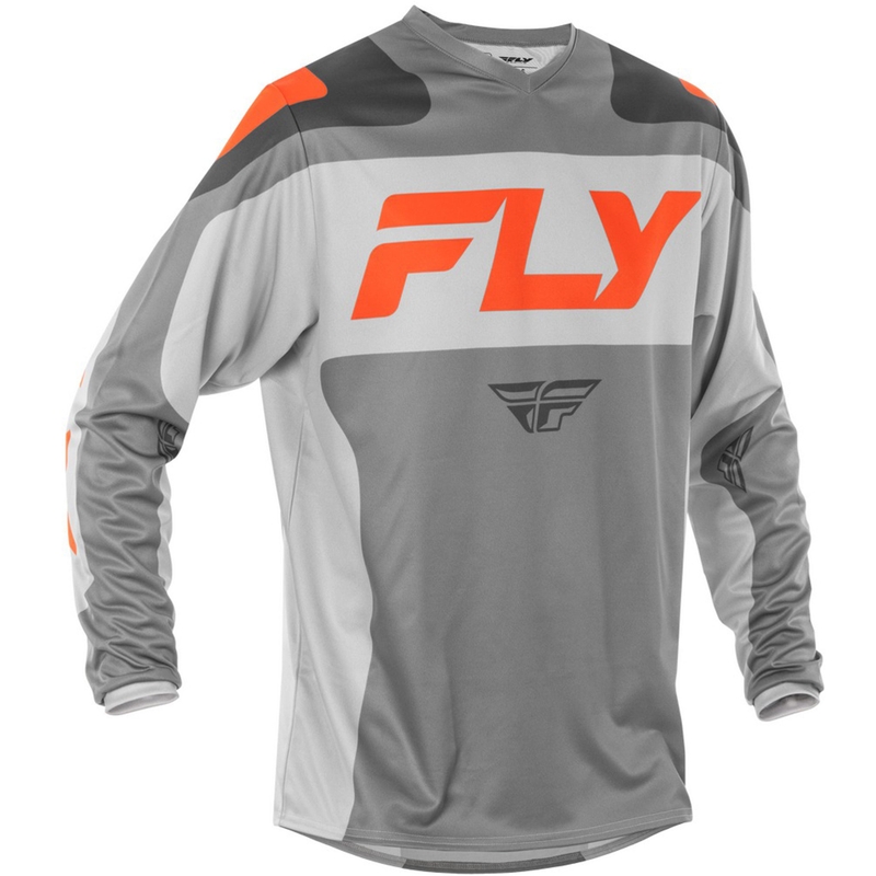 Motocross-Trikot FLY Racing F-16 grau-orange