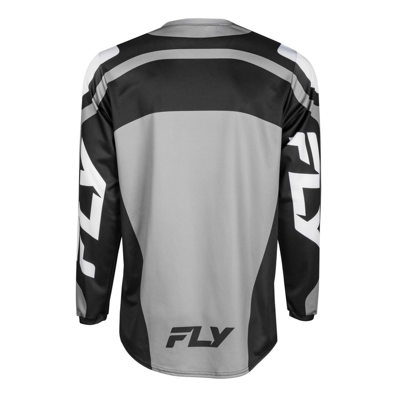 Motocross-Trikot FLY Racing F-16 grau-schwarz-weiß