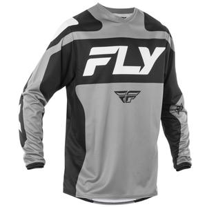 Motocross-Trikot FLY Racing F-16 grau-schwarz-weiß