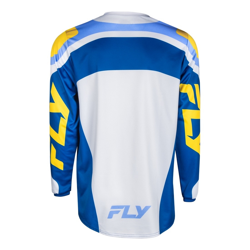 Motocross-Trikot FLY Racing F-16 weiß-blau-gelb