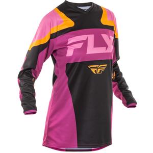 FLY Racing F-16 Damen Motocross-Trikot Schwarz-Gelb