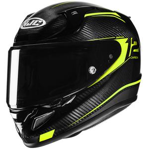 Integralhelm Motorrad HJC RPHA 12 CARBON Keres MC3H fluo gelb-schwarz