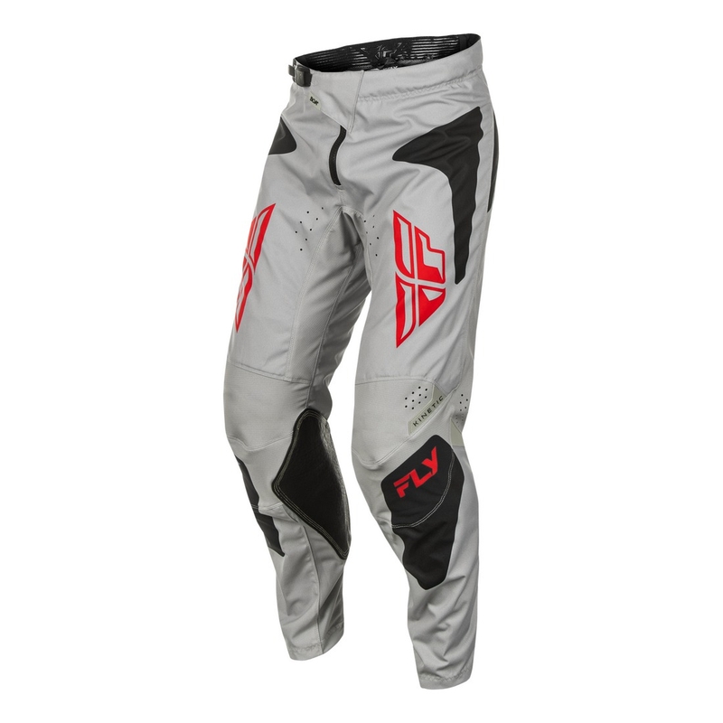 Motocrosshose FLY Racing Kinetic Sym grau-rot-schwarz