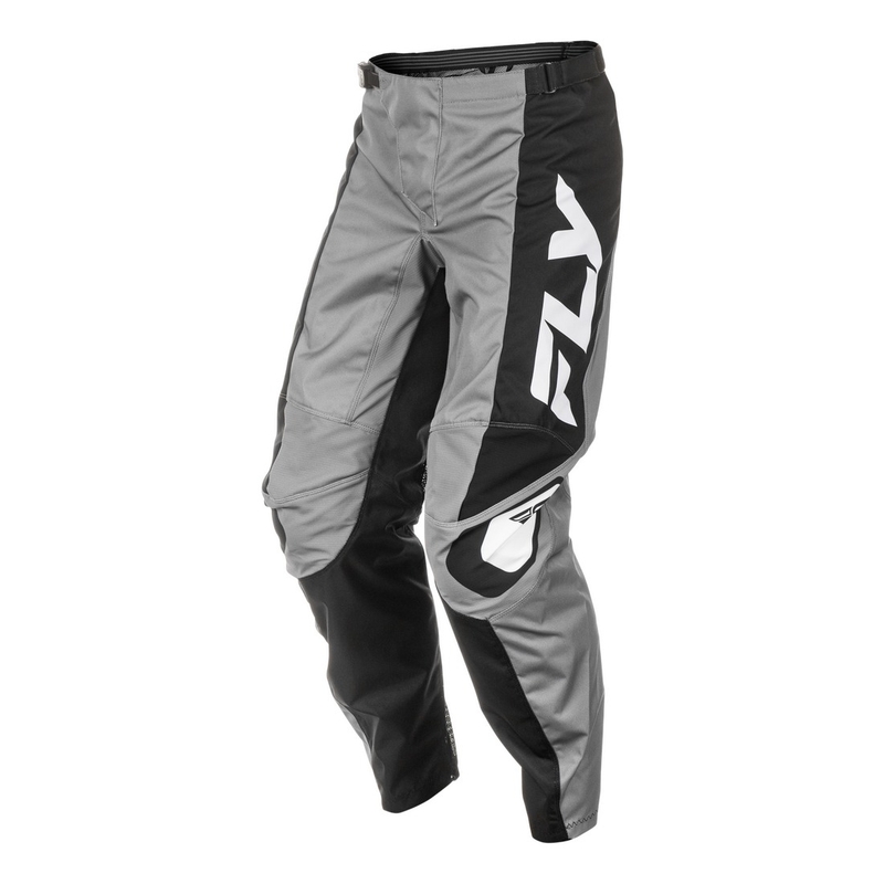 Motocrosshose FLY Racing F-16 grau-schwarz-weiß