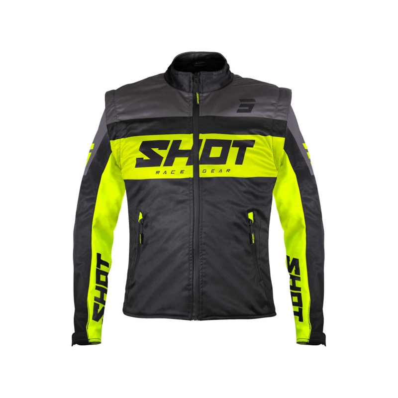 Softshelljacke Shot Softshell Lite schwarz-fluo gelb