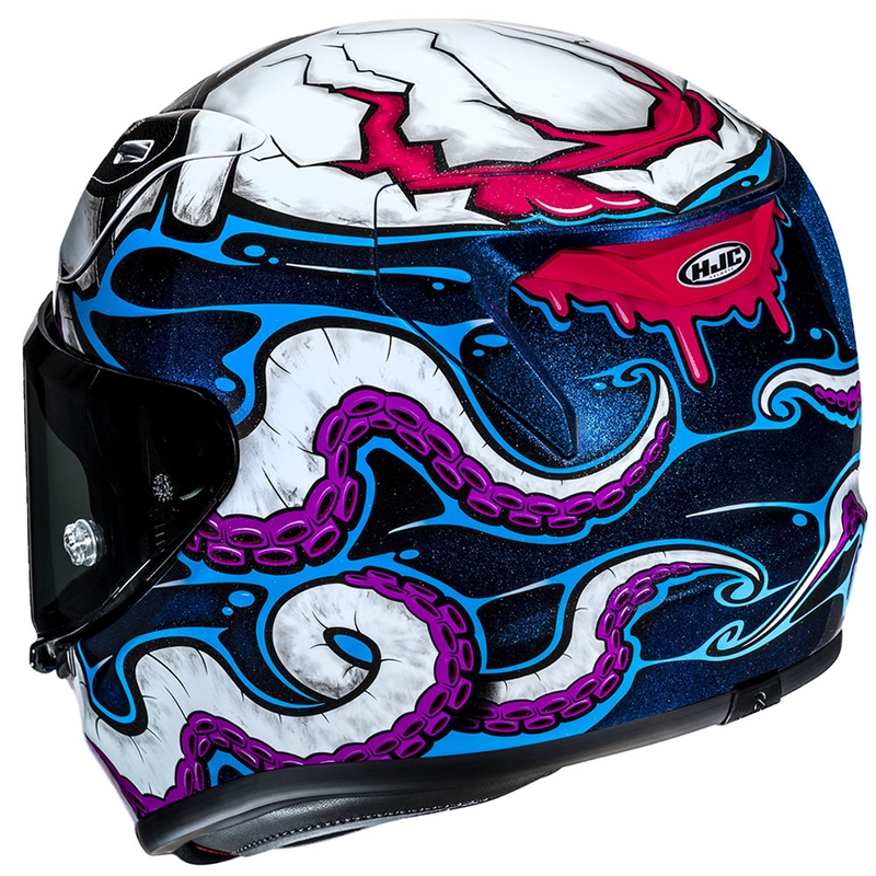 HJC RPHA 12 Kraken MC28 weiß-blau-schwarzer Integral-Motorradhelm
