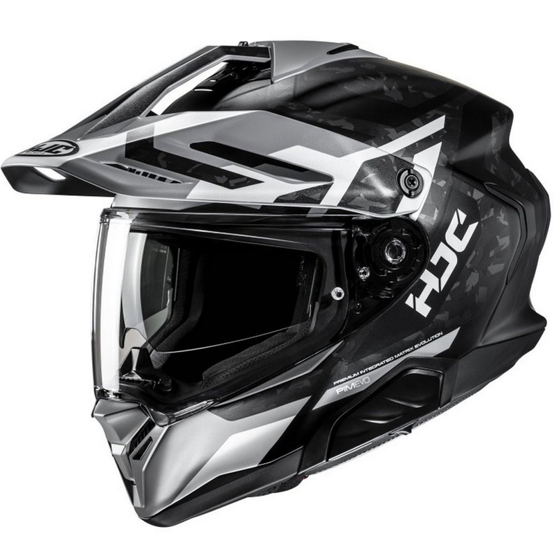 Enduro-Motorradhelm HJC RPHA 60 Dakar MC5SF schwarz-grau-weiß