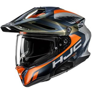 Enduro-Motorradhelm HJC RPHA 60 Quid MC47SF blau-grau-orange