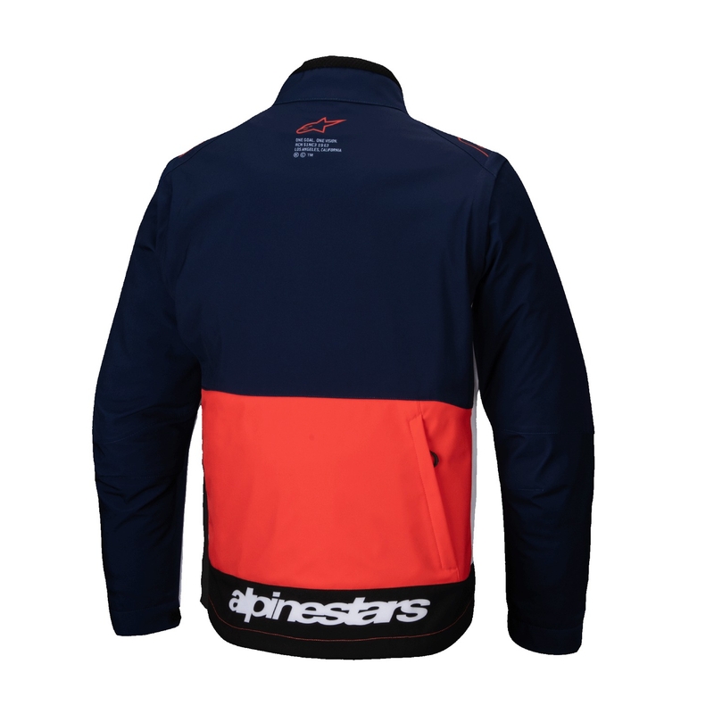Alpinestars Lite Dura Softshell Blau-Orange-Weiße Softshelljacke