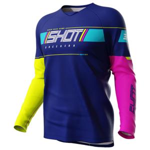 Kinder Motocross Trikot Shot Indy blau Ausverkauf