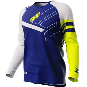 Kinder Motocross Trikot Shot Rush blau Ausverkauf