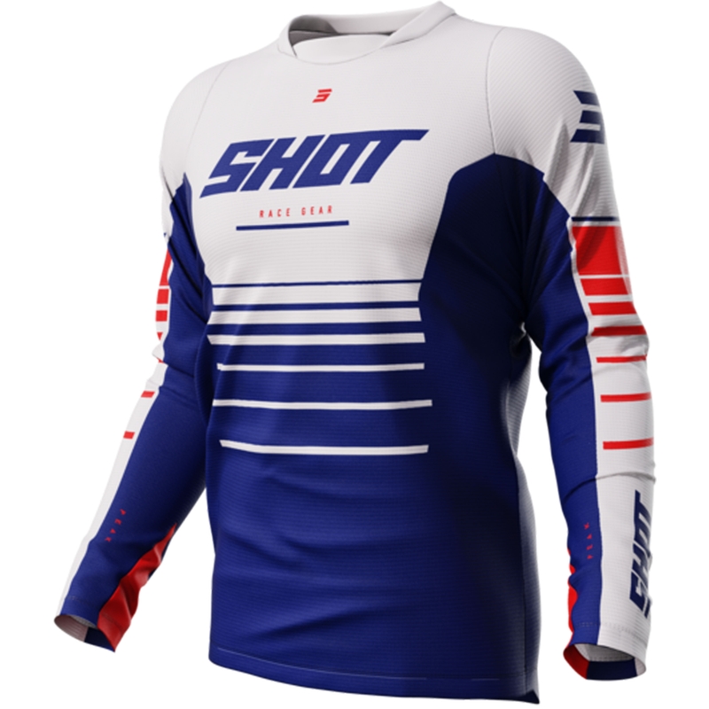 Motocross Trikot Shot Devo Peak blau Ausverkauf