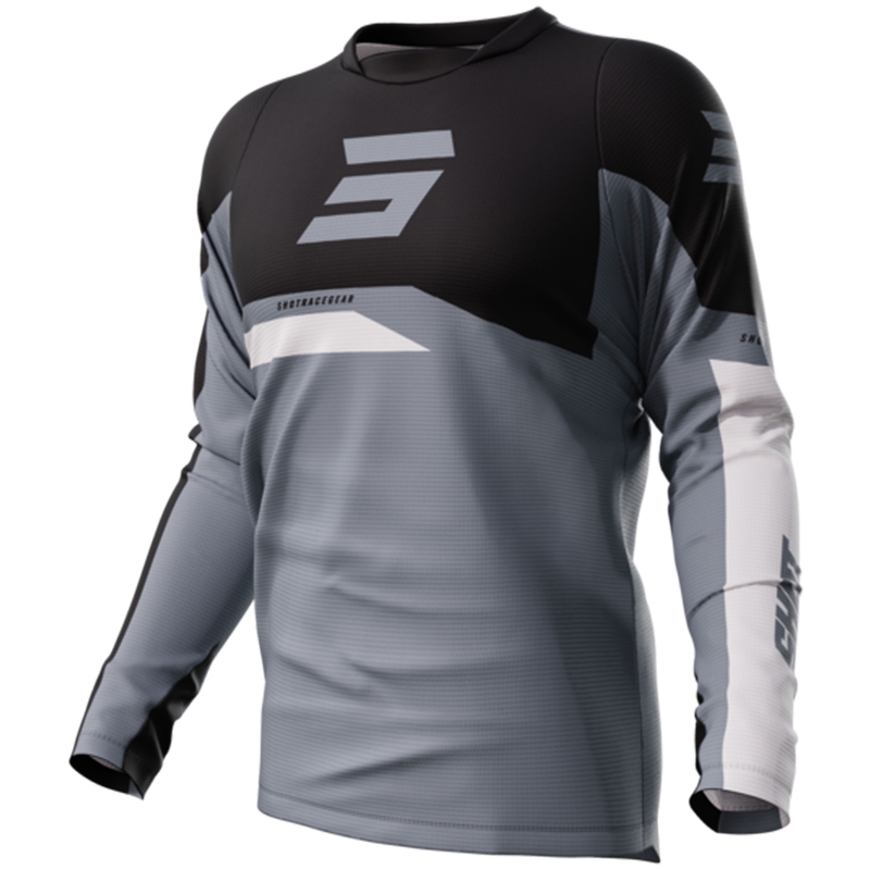 Motocross Trikot Shot Devo Star grau Ausverkauf