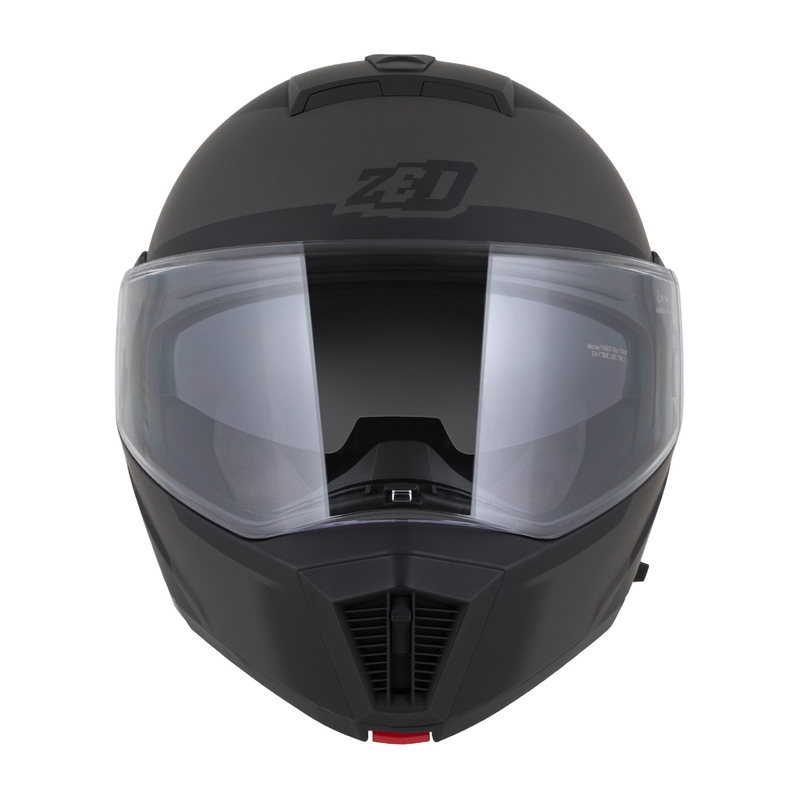 Klappbarer Motorradhelm ZED F19 mattschwarz-grau