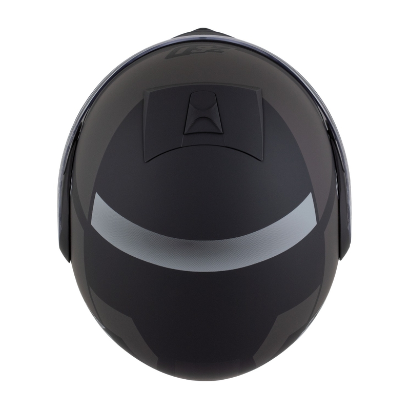 Klappbarer Motorradhelm ZED F19 mattschwarz-grau