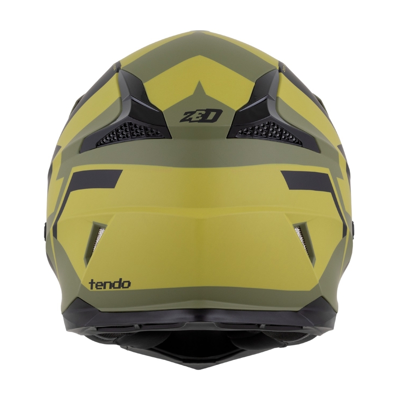 Kinder-Motocross-Helm ZED X1.9 Tendo dunkelgrün-hellgrün