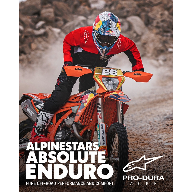 Alpinestars PRO-Dura Jacke Schwarz-Rot-Weiß