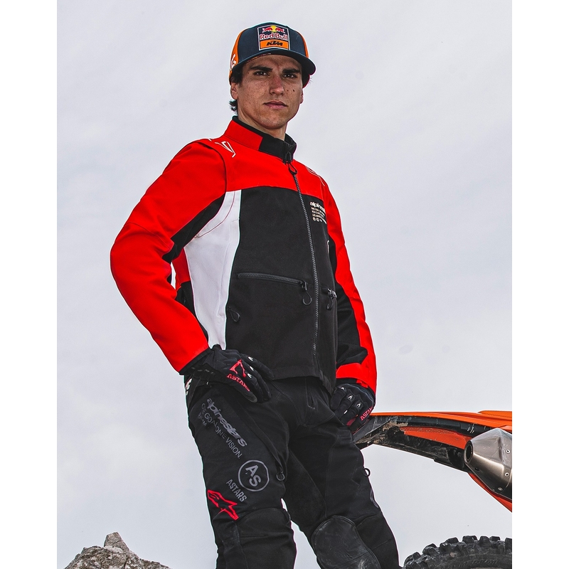 Alpinestars PRO-Dura Jacke Schwarz-Rot-Weiß