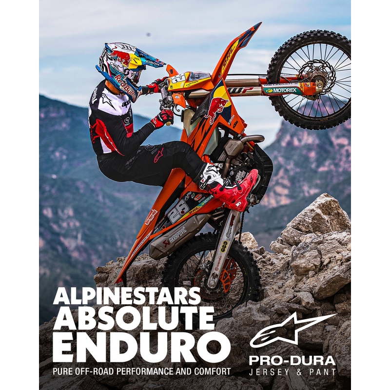 Alpinestars PRO-Dura Motocross-Trikot Schwarz-Rot-Weiß