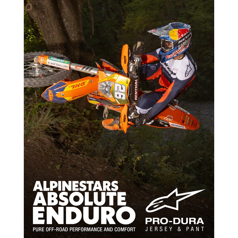 Alpinestars PRO-Dura Motocross-Trikot blau-orange-weiß