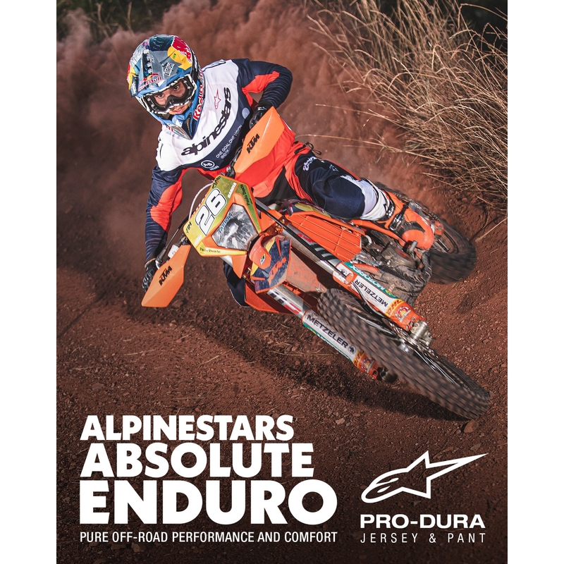 Alpinestars PRO-Dura Motocross-Trikot blau-orange-weiß