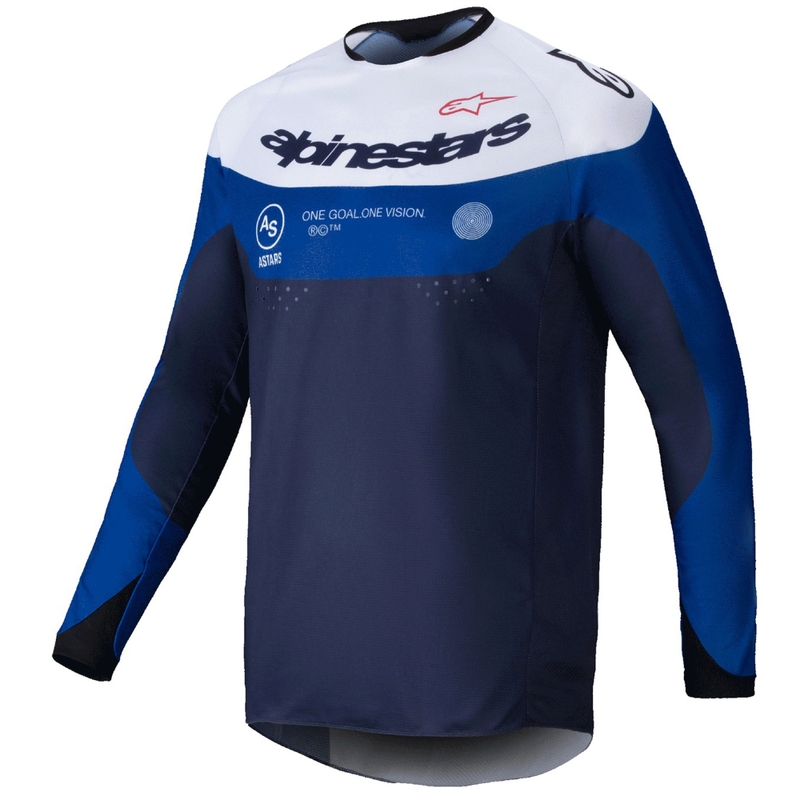 Alpinestars PRO-Dura Motocross-Trikot blau-weiß