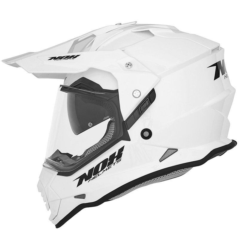 Endurohelm NOX N312 perlweiß