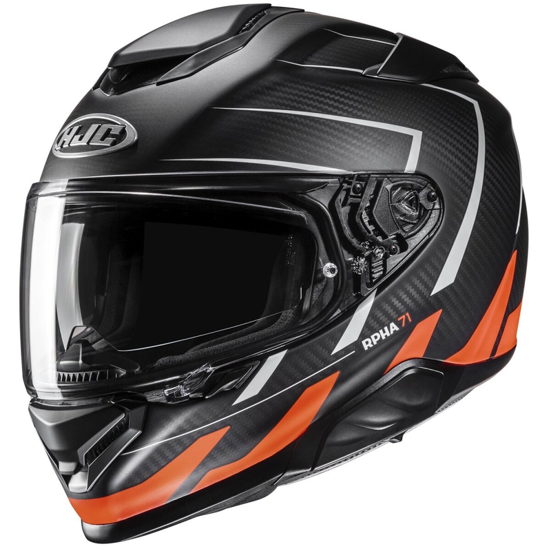 Integralhelm Motorrad HJC RPHA 71 CARBON Cano MC6HSF schwarz-orange Ausverkauf