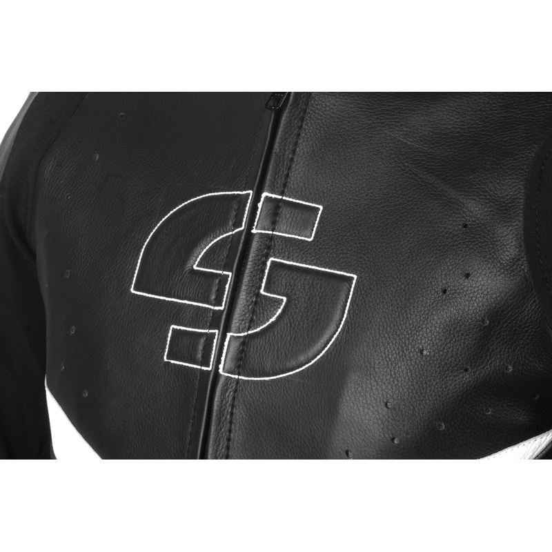 Herrenjacke Tschul 890 schwarz-weiß Ausverkauf