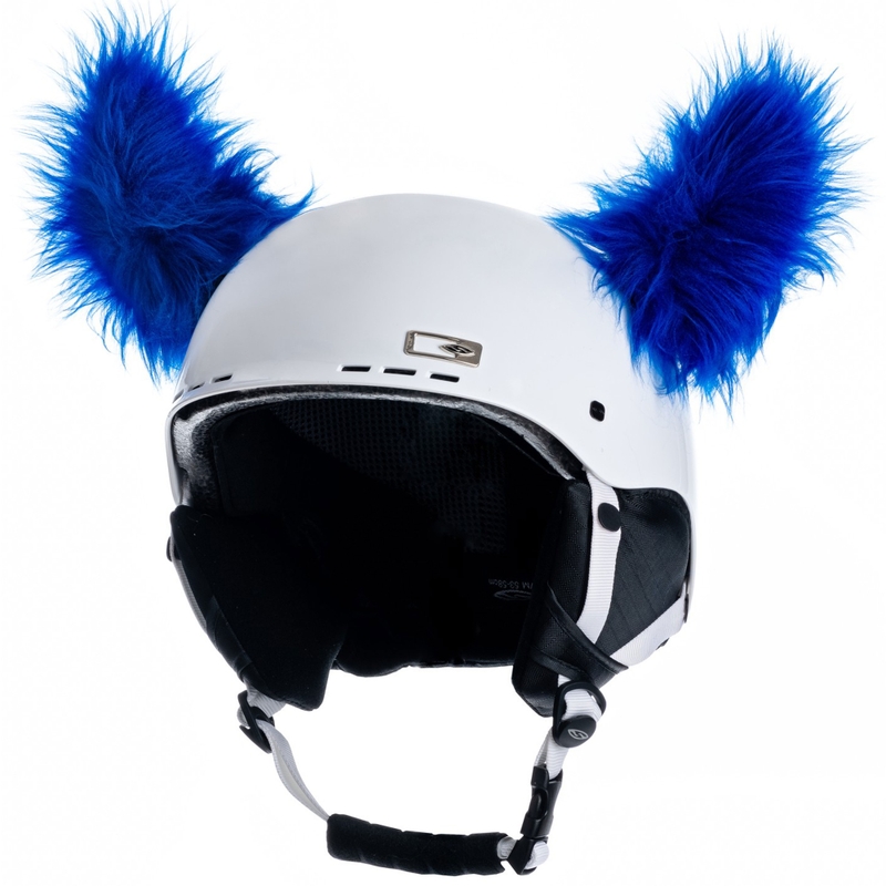 Crazy Ears Helmohren Hörner blau