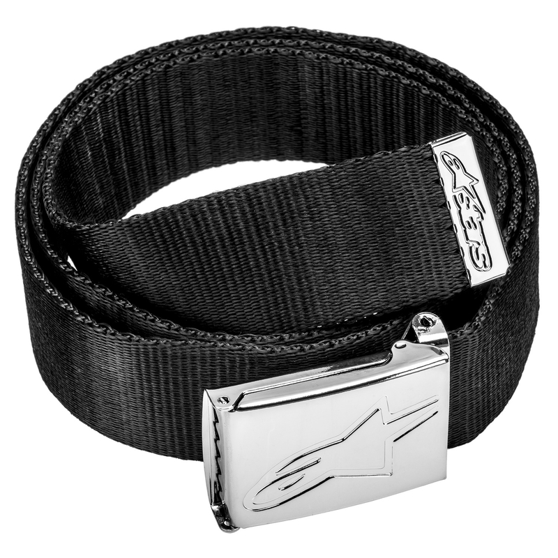 Alpinestars Ageless Webgürtel schwarz mit Chromschnalle