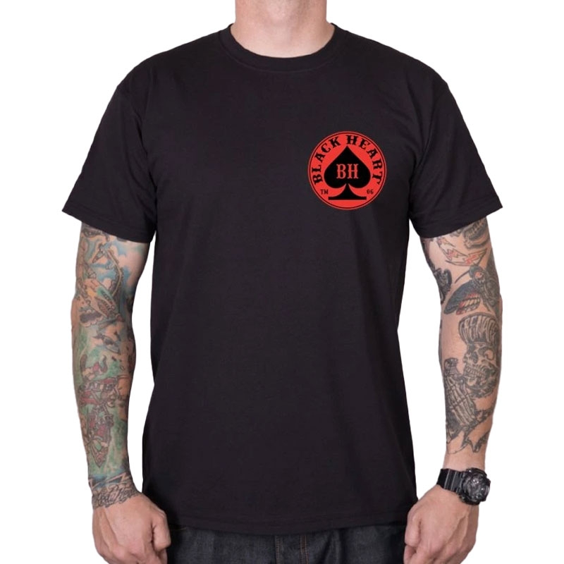 Schwarzes T-Shirt von Black Heart Ace