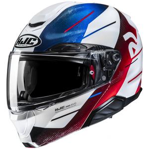 Klappbarer Motorradhelm HJC RPHA 91 Blat MC21 weiß-blau-rot