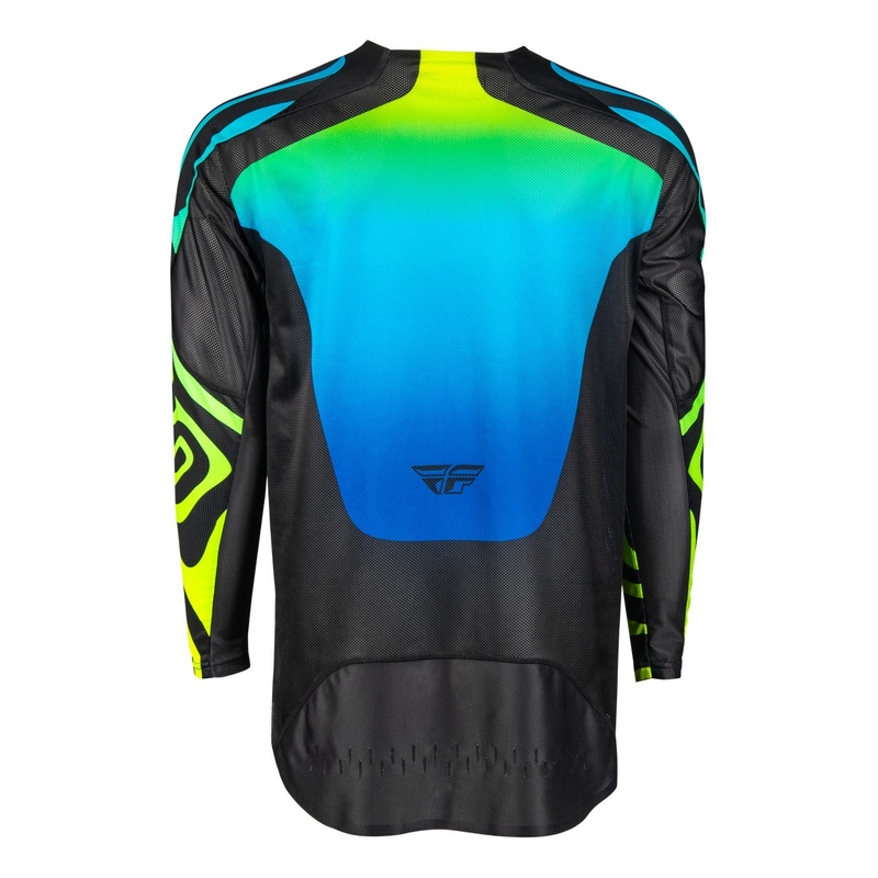Motocross-Trikot FLY Racing Evolution schwarz-blau-fluogelb