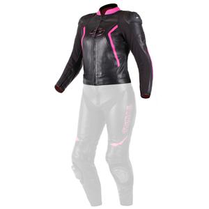 Damen Jacke Tschul 536 schwarz und rosa Ausverkauf