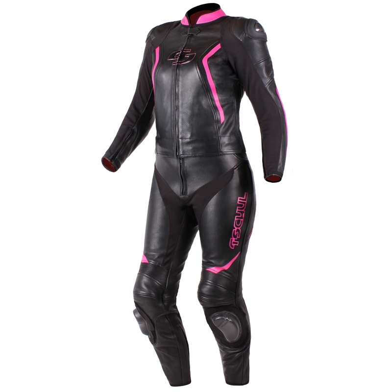 Damen Jacke Tschul 536 schwarz und rosa Ausverkauf