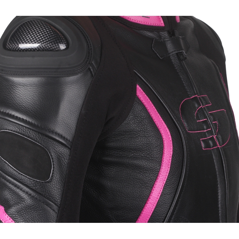 Damen Jacke Tschul 536 schwarz und rosa Ausverkauf