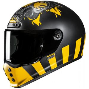 Integrierter Motorradhelm HJC V10 Crania MC3SF schwarz-gelb