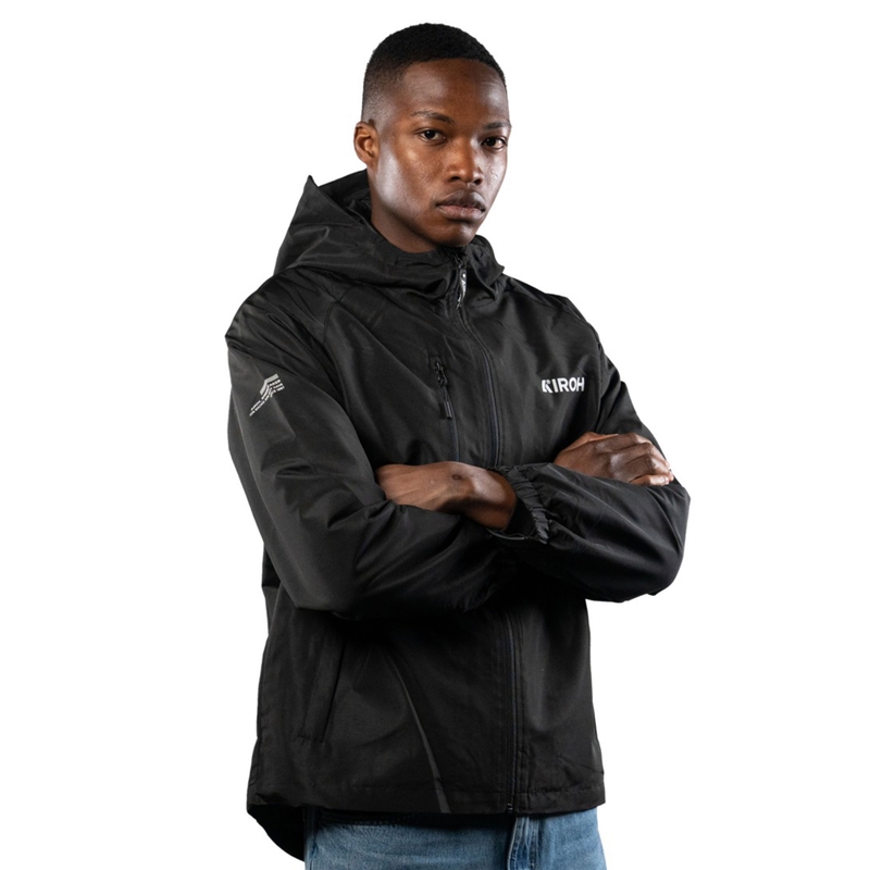 Airoh wasserdichte Jacke schwarz