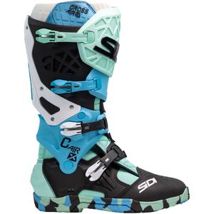 SiDi Crossair X Motorradstiefel schwarz-türkis