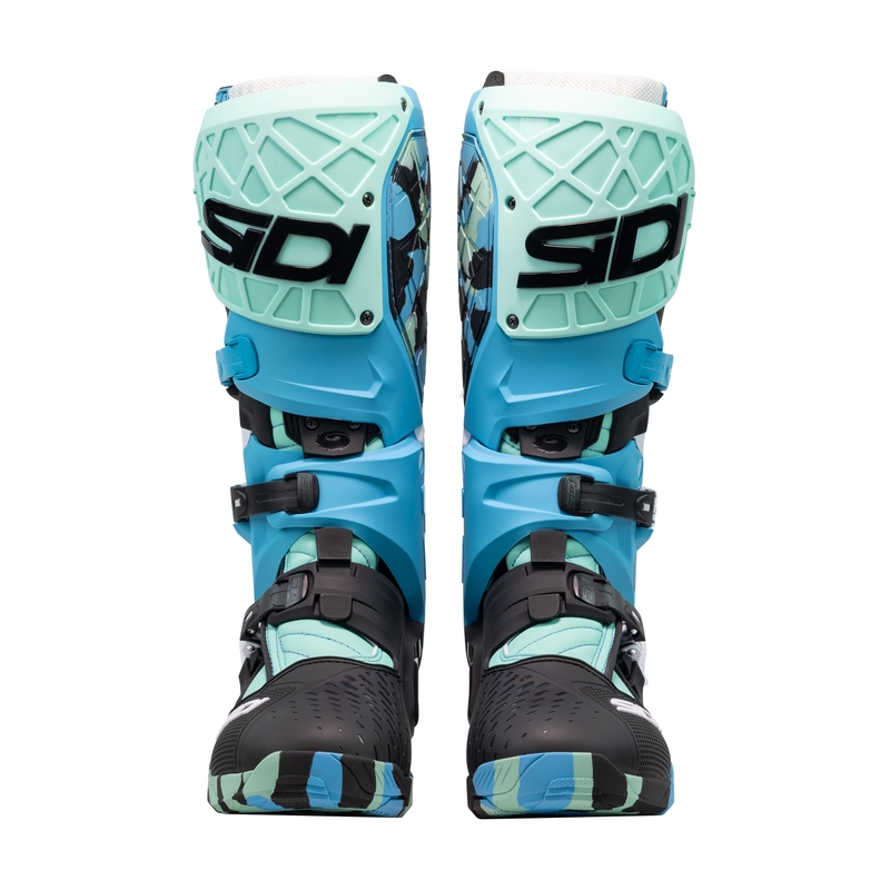 SiDi Crossair X Motorradstiefel schwarz-türkis