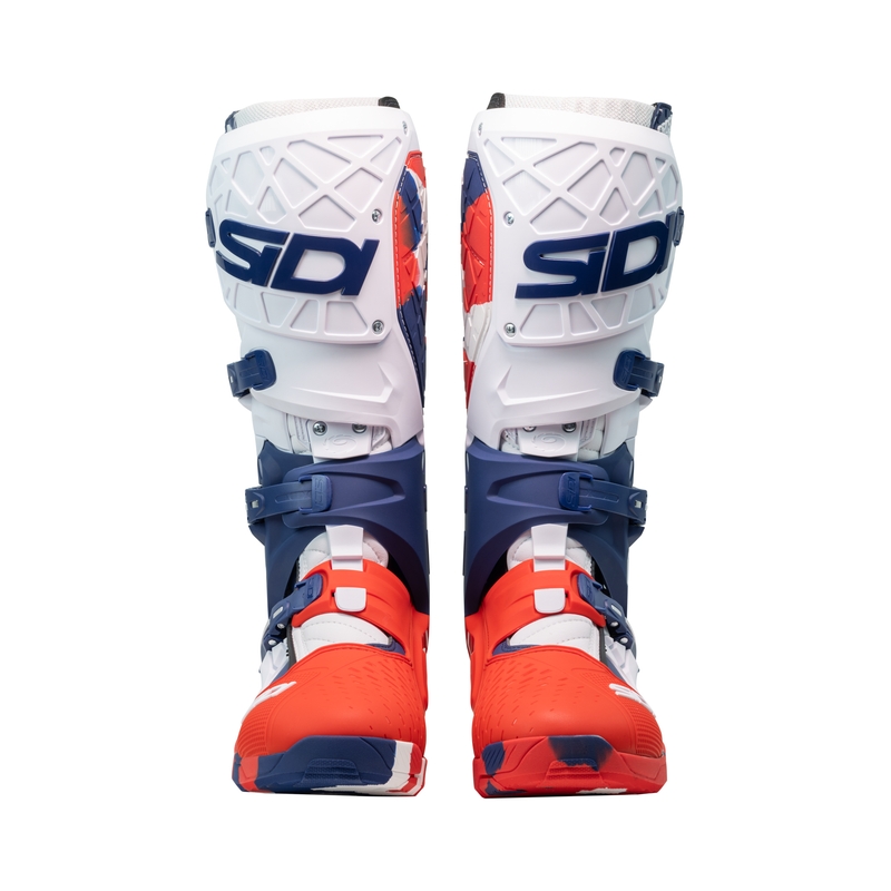 Motorradstiefel SiDi Crossair X weiß-blau-rot